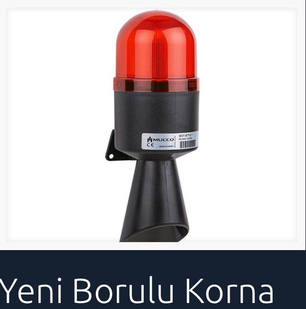 Yeni Borulu Korna Vinç Sesli İkaz